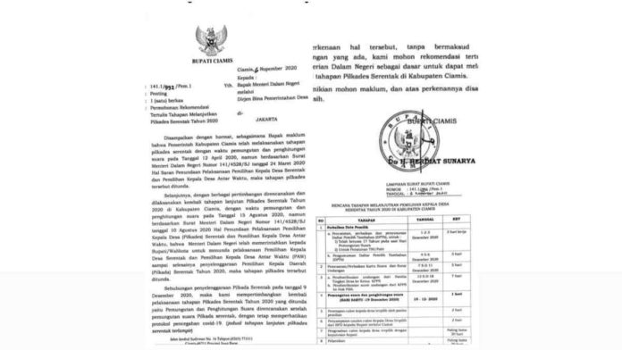Jadwal Tahapan Pilkades Serentak Beredar, Bupati Ciamis: Itu Baru Usulan