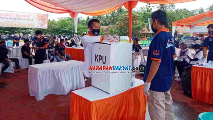KPU Pangandaran Gelar Simulasi Pemungutan dan Penghitungan Surat Suara