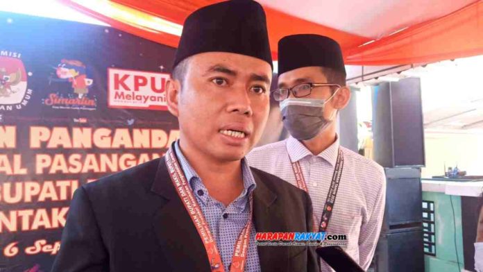 Polemik debat Cabup Cawabup, Ketua KPU Pangandaran angkat bicara. Foto: Madlani/HR.