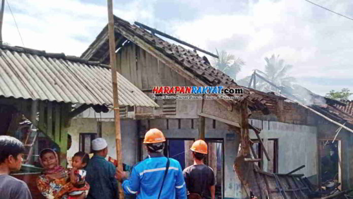 Satu Rumah Milik Warga Cikoneng Ciamis Hangus Terbakar