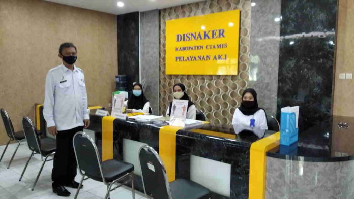 Tingkatkan Pelayanan, Dinas Tenaga Kerja Ciamis Buka Ruangan Baru
