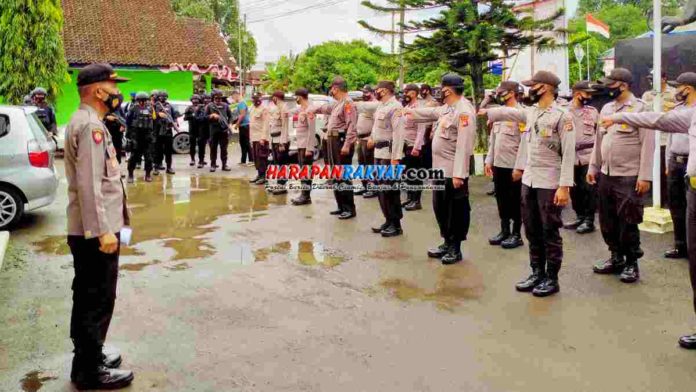 Amankan Pilkades Serentak Polres Ciamis Sebar Pasukannya ke Tiap TPS