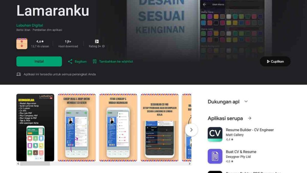 Aplikasi Pembuat CV