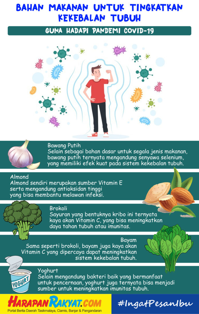 Bahan Makanan untuk Tingkatkan Kekebalan Tubuh