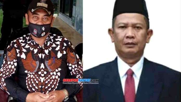 Dua calon kades incumbent di Kecamatan Cipaku, Kabupaten Ciamis, Jawa Barat, berhasil terpilih kembali menjadi kepala desa untuk kedua kalinya. Foto: Edji Darsono/HR.