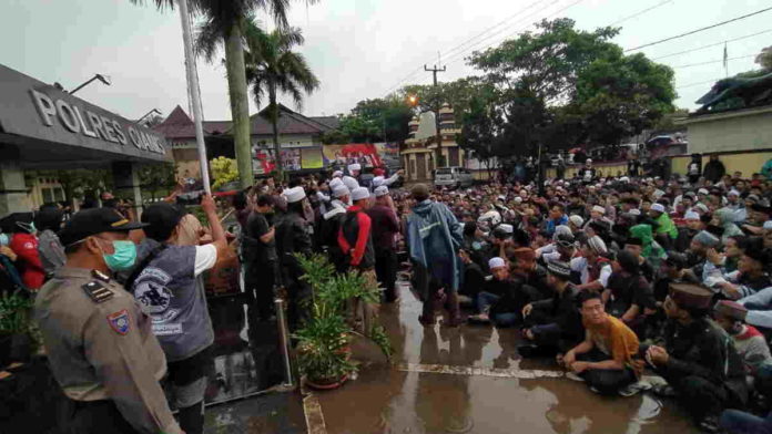 Umat Muslim Ciamis Tuntut HRS Dibebaskan, Ini Tanggapan Kapolres