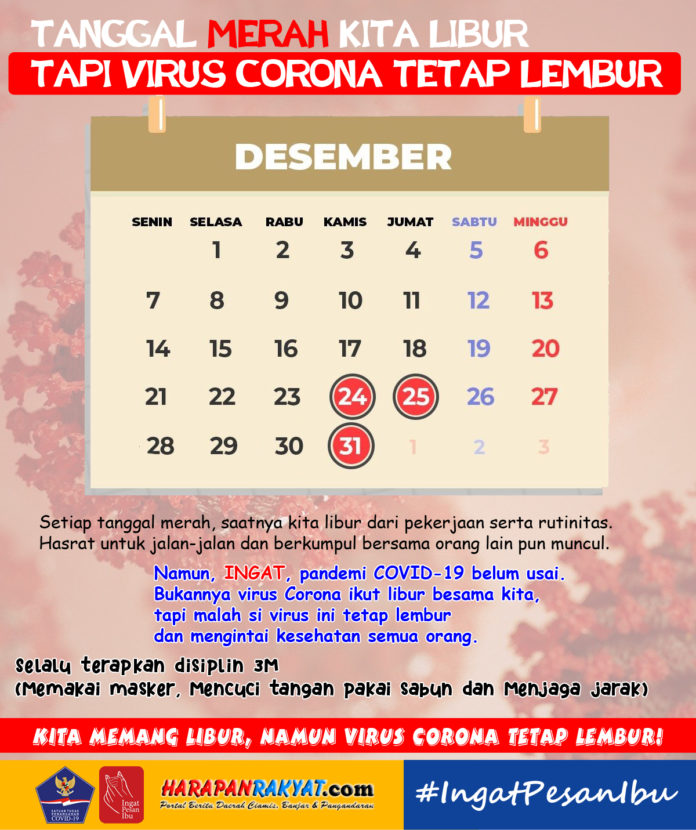 Tanggal Merah Kita Libur, Tapi Virus Corona Tetap Lembur