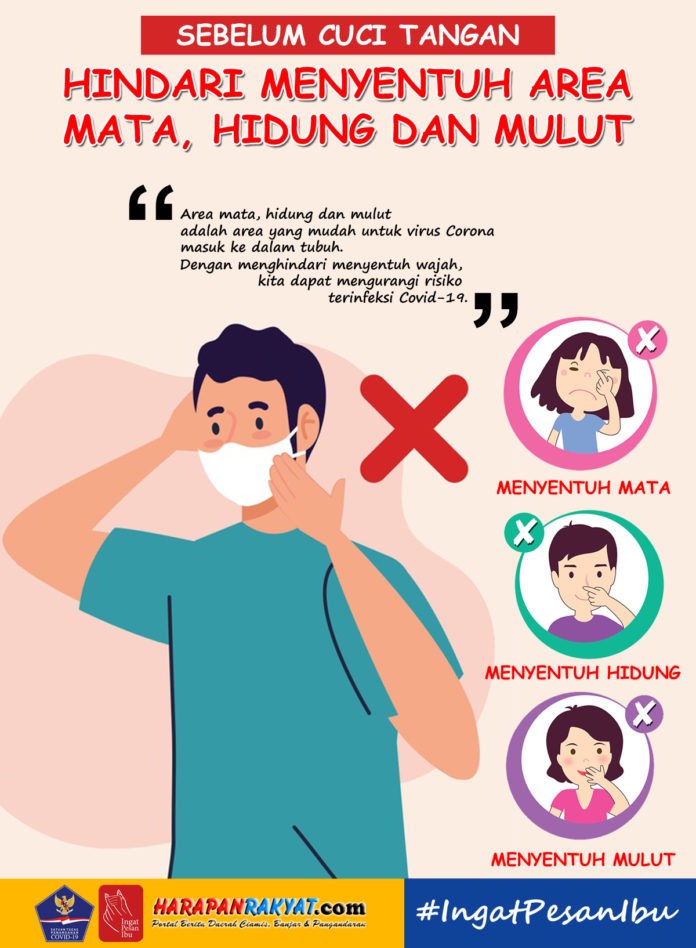 Hindari Menyentuh 3 Area Wajah Ini Sebelum Cuci Tangan