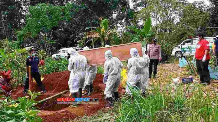 Kabar Duka Akibat Covid-19, 1 orang warga Kecamatan Banjaranyar, Kabupaten Ciamis, meninggal dunia. Foto: Suherman/HR.