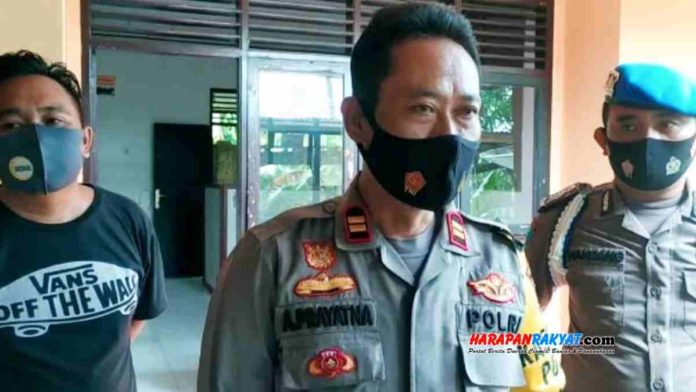 Kapolsek Sidamulih, IPTU. Asep S Prayatna, mengatakan, Pelaku pembacok mantan istri terancam hukuman penjara selama 7 tahun. Foto: Cenk3.