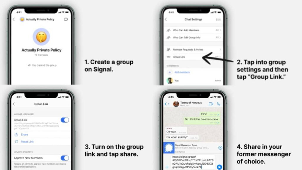Memindahkan Grup WhatsApp ke Signal