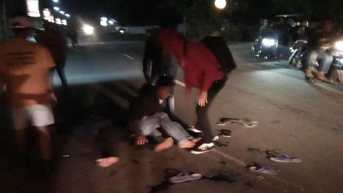 Motor Tabrakan di Pangandaran