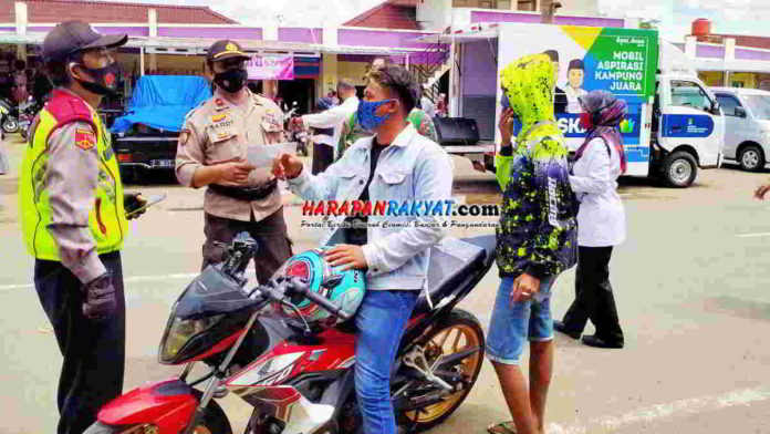 Razia Masker di Pamarican Ciamis
