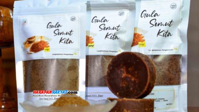 Gula aren produksi Langkaplancar, Kabupaten Pangandaran, Jawa Barat, kini mulai dikenal oleh banyak daerah di Indonesia. Foto: Enceng/HR.