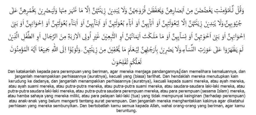 Kewajiban Menutup Aurat Wanita