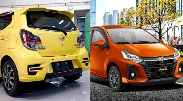 Mobil Daihatsu Ayla matic terbaru tahun 2021 hadir membawa berbagai fitur menarik. Foto: Net/Ist.
