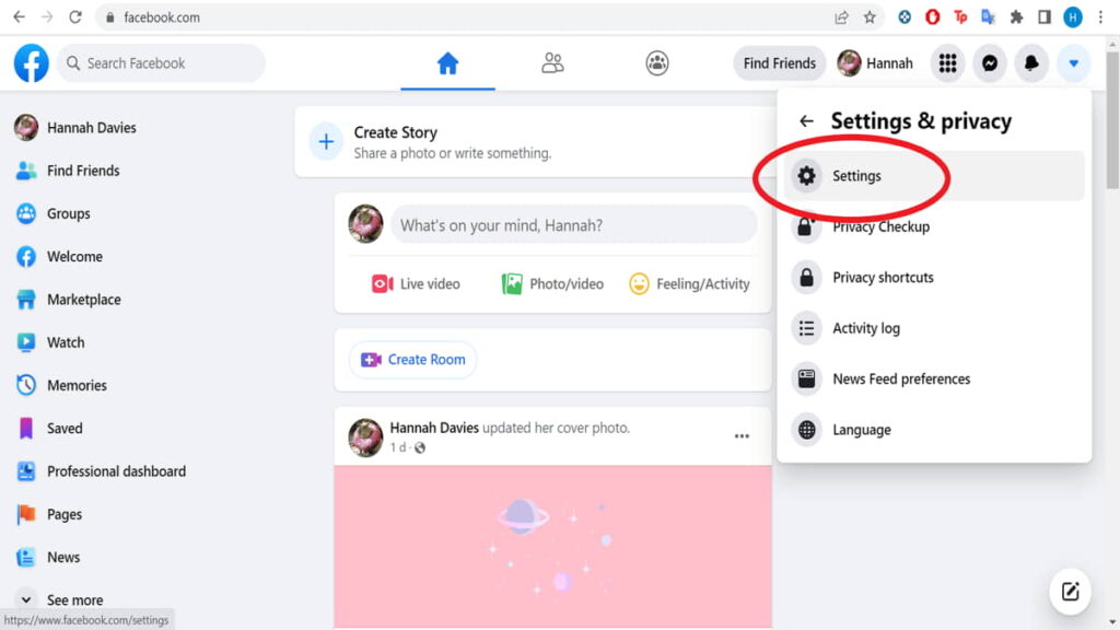 Ubah Nama Facebook Lewat HP