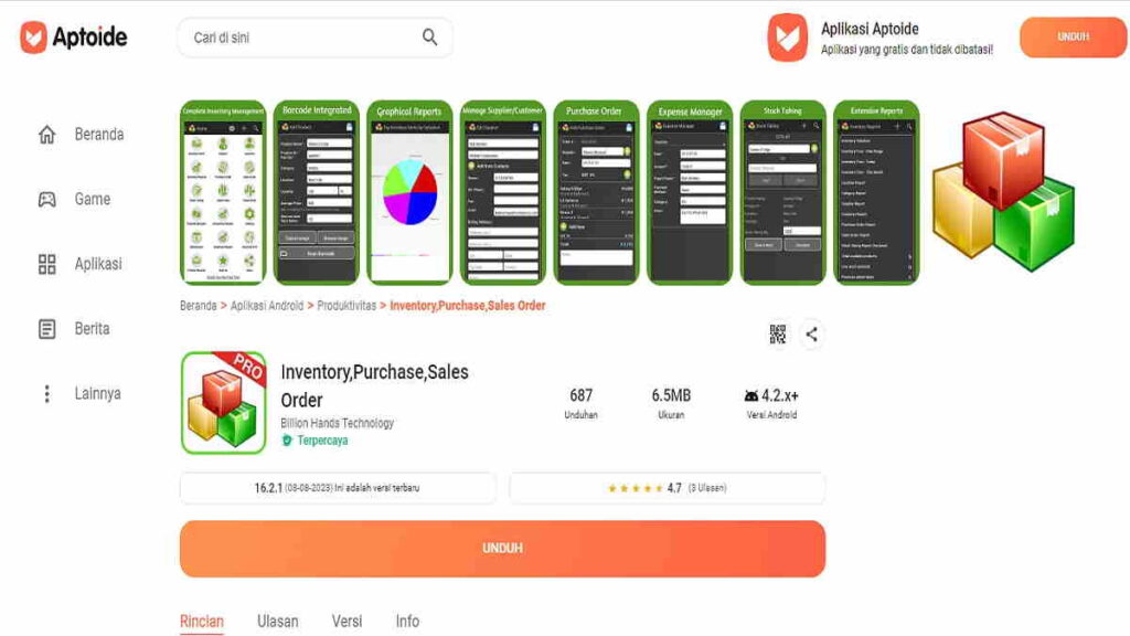 Aplikasi Manajemen Gudang Online