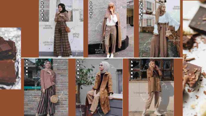 Baju Lebaran Wanita Nuansa Coklat