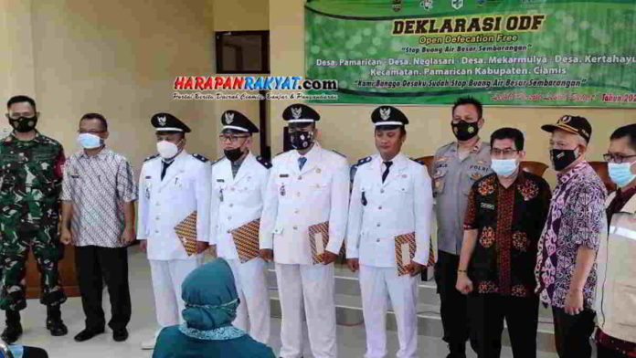 Empat Desa di Pamarican Ciamis Raih Sertifikat Desa ODF