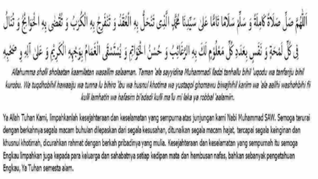 Macam-macam Sholawat Nabi