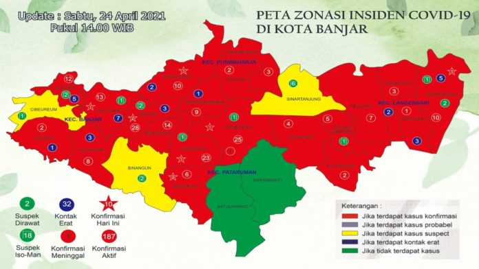 Bertambang Warga Kota Banjar Positif Covid-19