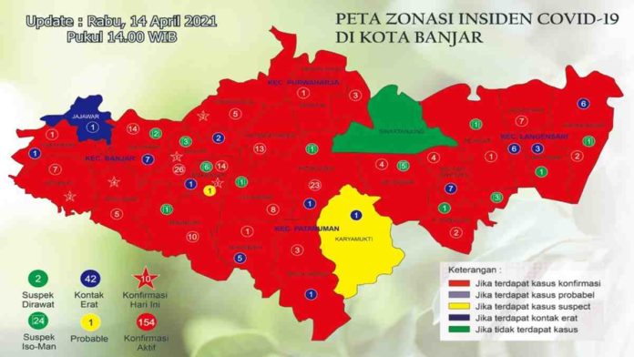 Kasus Positif Covid-19 di Kota Banjar Masih Tinggi