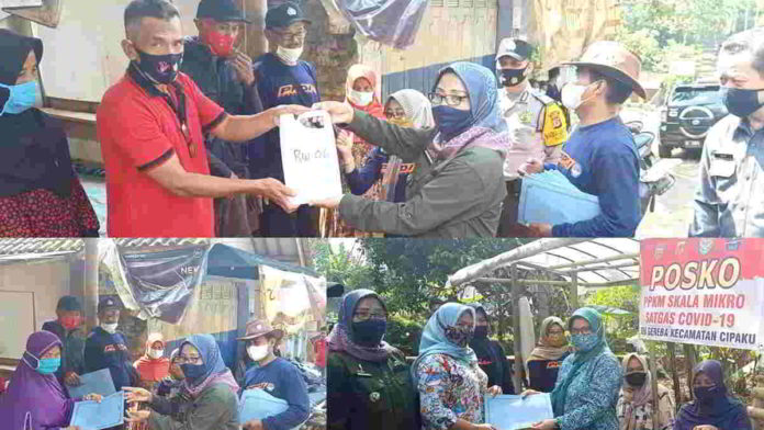 Posko Relawan Covid-19 di Desa Gereba Ciamis Dapat Kadeudeuh