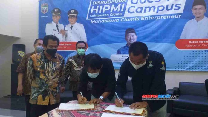 Bantu Promosi Produk Pengusaha, HIPMI Ciamis Kerjasama dengan Harapan Rakyat