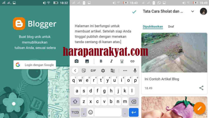 cara menjadi blogger lewat hp