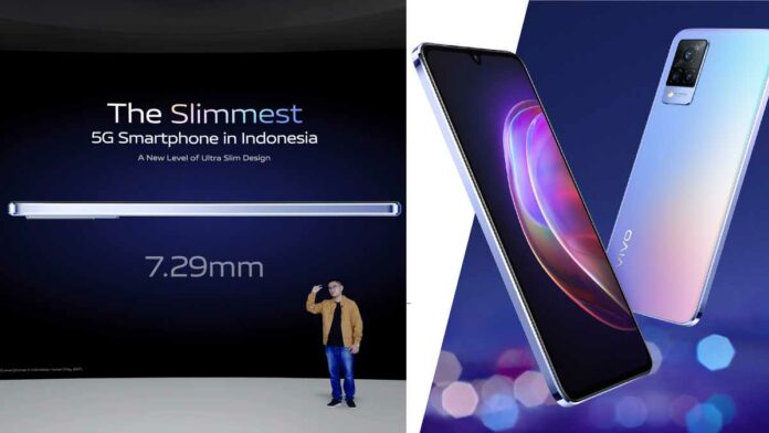 HP Vivo V21 5G Tertipis di Indonesia Saat Ini