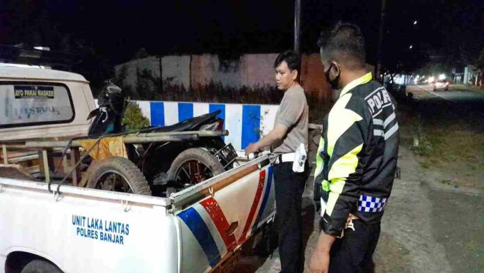 Pengendara Sepeda Motor di Kota banjar