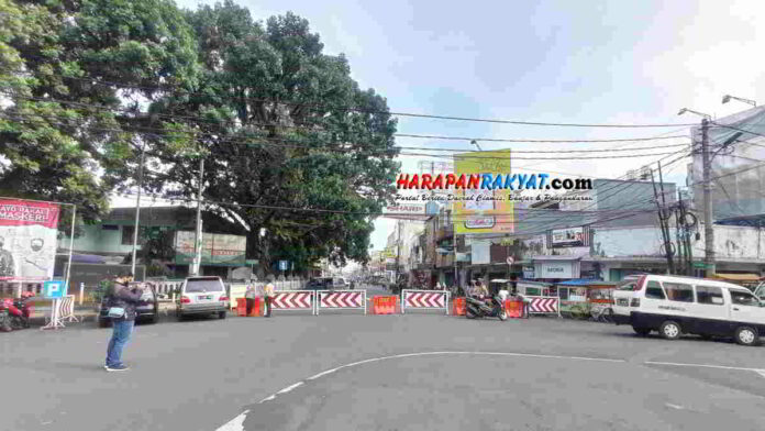 Masuk Zona Merah, Jalan ke Pusat Belanja di Kota Tasikmalaya Ditutup