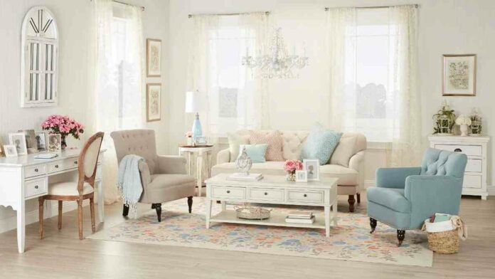 Ruang Tamu Shabby Chic Sederhana Pilihan Interior Ramah Budget