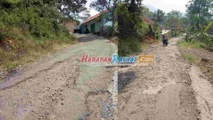 Rusak Bertahun-tahun, Jalan di Panawangan Ciamis Jadi Pemicu Kecelakaan