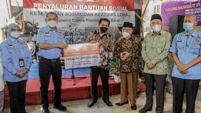 Ciamis Dapat Bantuan Sosial Kearifan Lokal dari Kemensos RI