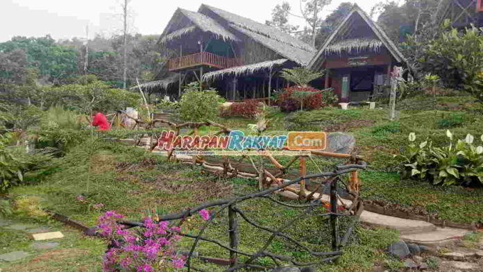 Dampak Retakan Tanah di Kawali Ciamis Bikin Obwis Riungwangi Sepi