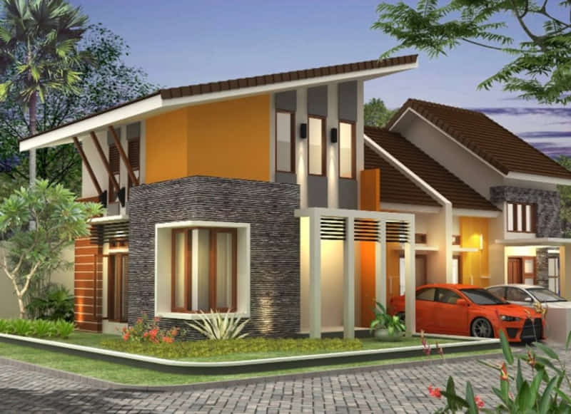 Fasad Rumah Type 36, Sederhana Namun Tampak Menawan - Rumah Hook Kekinian