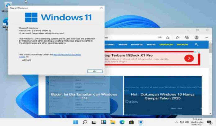 OS Windows 11 Bocor Di Internet, Segera Hadir