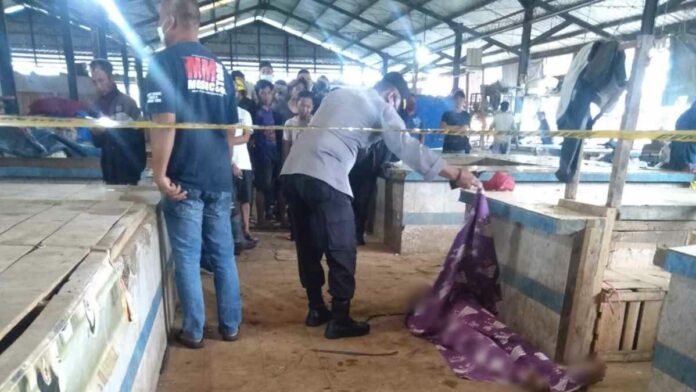 Pemulung Tewas Bersimbah Darah di Pasar Cikurubuk Tasikmalaya