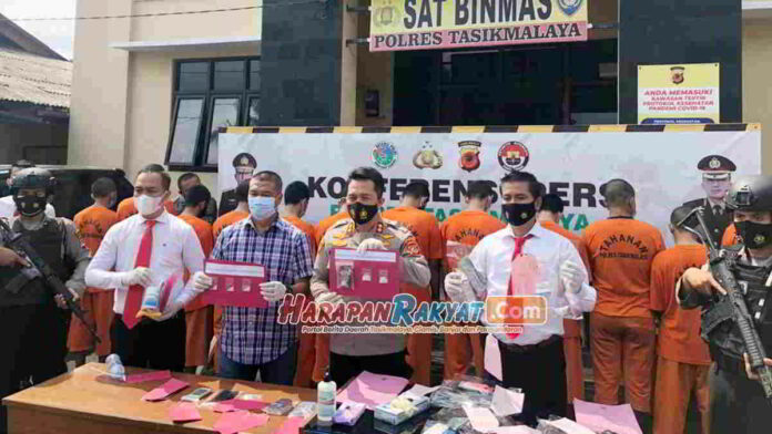 Polres Tasikmalaya Berhasil Ungkap 13 Pelaku Penyalahgunaan Narkotika