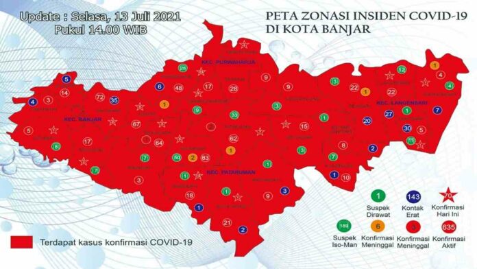 Peta Merah Kota Banjar