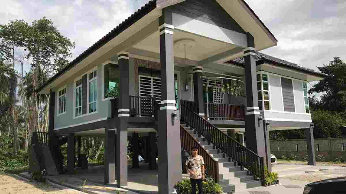 Model Rumah Panggung Tiang Beton