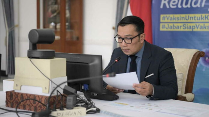 Pelaku Usaha di Jabar Dukung 100 Ribu Vaksinasi Covid-19 Per Hari