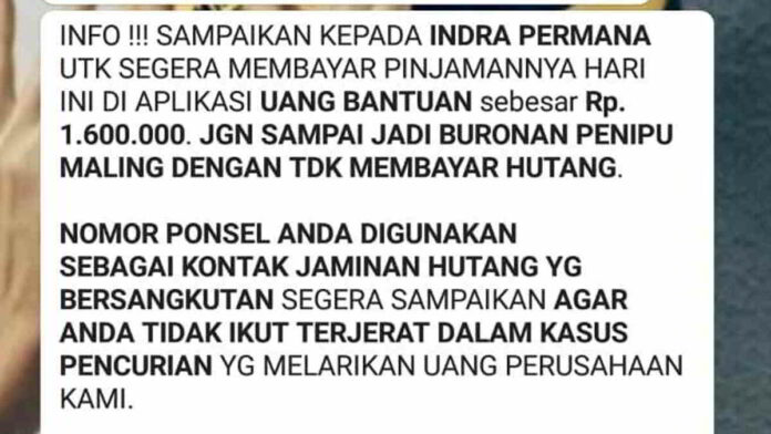 Penagihan Penyedia Pinjol Meresahkan