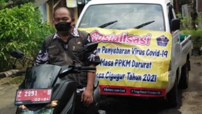 Pertahankan Zona Hijau, Kades Cigugur Pangandaran Ingatkan Prokes