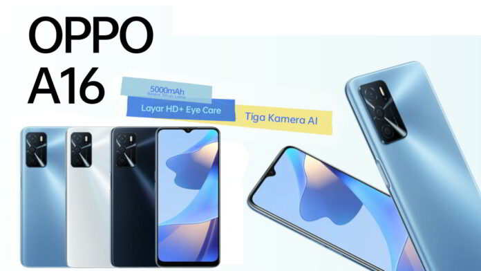 Spesifikasi HP Oppo A16