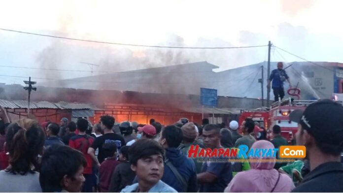 Kebakaran di pasar Ciawi