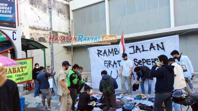 Komunitas RJ Tasikmalaya Dirikan Pasar Gratis Bentuk Protes PPKM