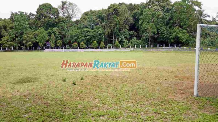 Lapangan Bola Milik Pemdes Kawali Ciamis Dinilai Tak Representatif